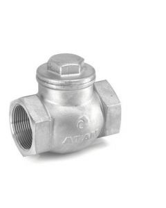 Cast Stainless Steel Horizontal Lift Check Valve No.4 Screwed Female BSP Parallel Threads-IC-51