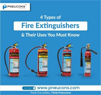 You Must Know these 4 Types Of Fire Extinguishers & Their Uses 